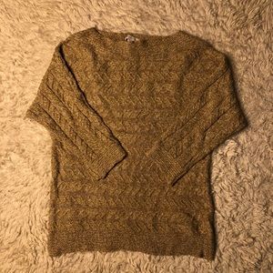 Marled Cableknit Sweater